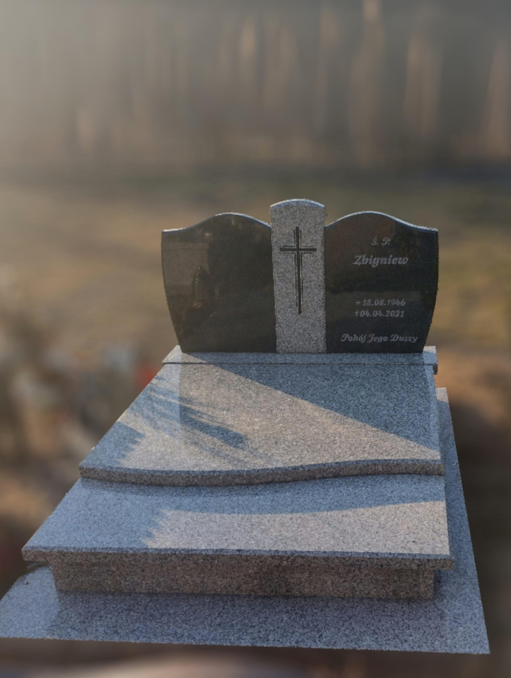 Nagrobek podwójny granitowy